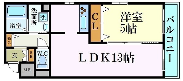 摂津本山駅 徒歩5分 3階の物件間取画像